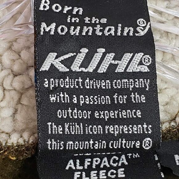 Kuhl Fleece Jacket Outdoor Quarter Zip Sherpa Lined Alpaca Fleece Size Medium M - Picture 10 of 13